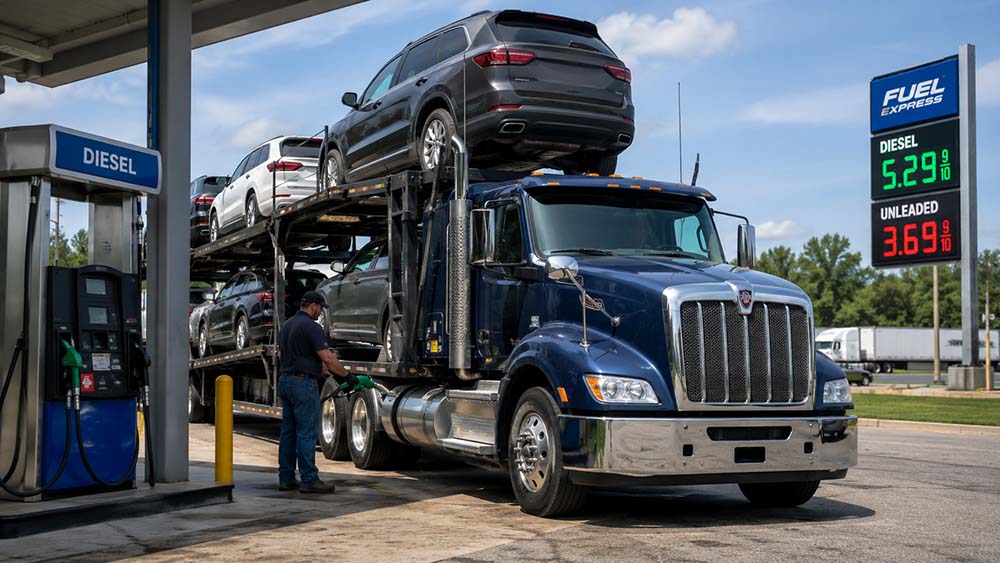 Image depicting Fuel Surcharges and Diesel Prices: What’s Happening in the Auto Transport Industry?